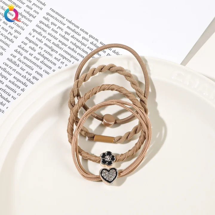 Heart Shaped Stackable Hair Ties