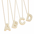 Bubble Letter Necklace 18K