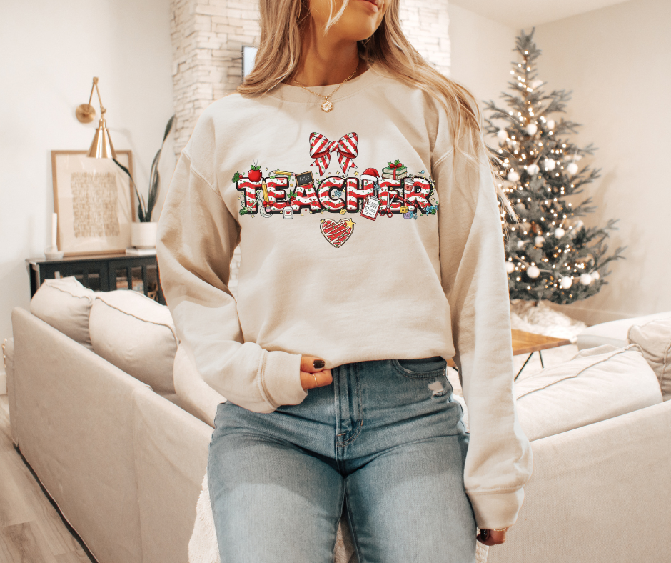 Teacher Christmas Sweatshirts